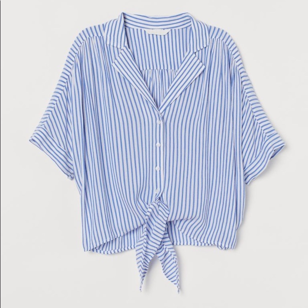 H&M Tie-Hem blouse - Picture 4 of 5